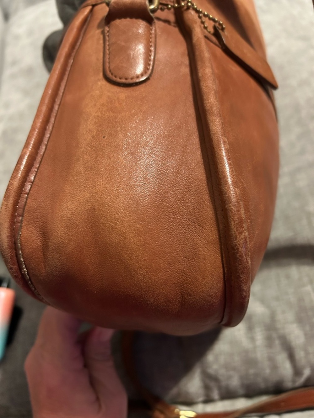 Coach 1992 vintage Brown Leather Crossbody Bag - Picture 5 of 13